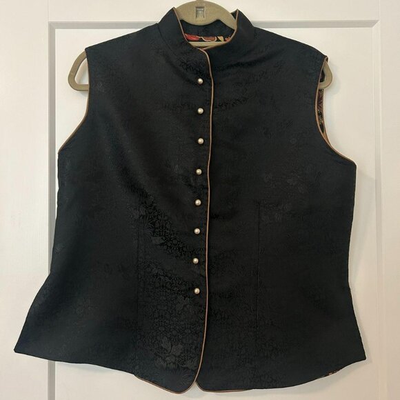 Kimono Style Silk Vest - Picture 1 of 6